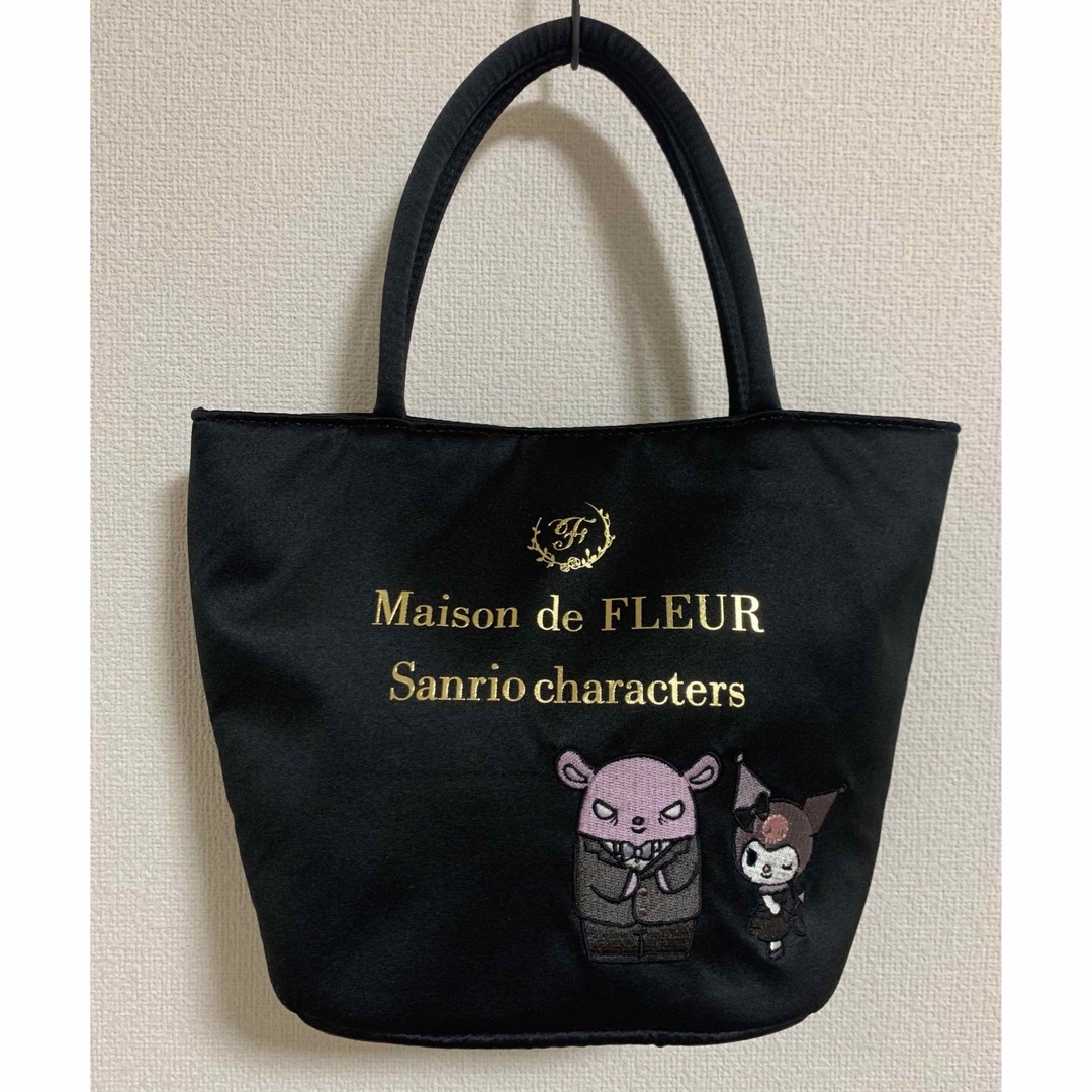 Maison de FLEUR(メゾンドフルール)のMaison de FLEUR サンリオ　限定コラボ　クロミ トートバック レディースのバッグ(トートバッグ)の商品写真