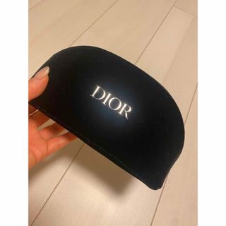 クリスチャンディオール(Christian Dior)のディオール　ポーチ　ベロア　ブラック 2022 限定(ポーチ)