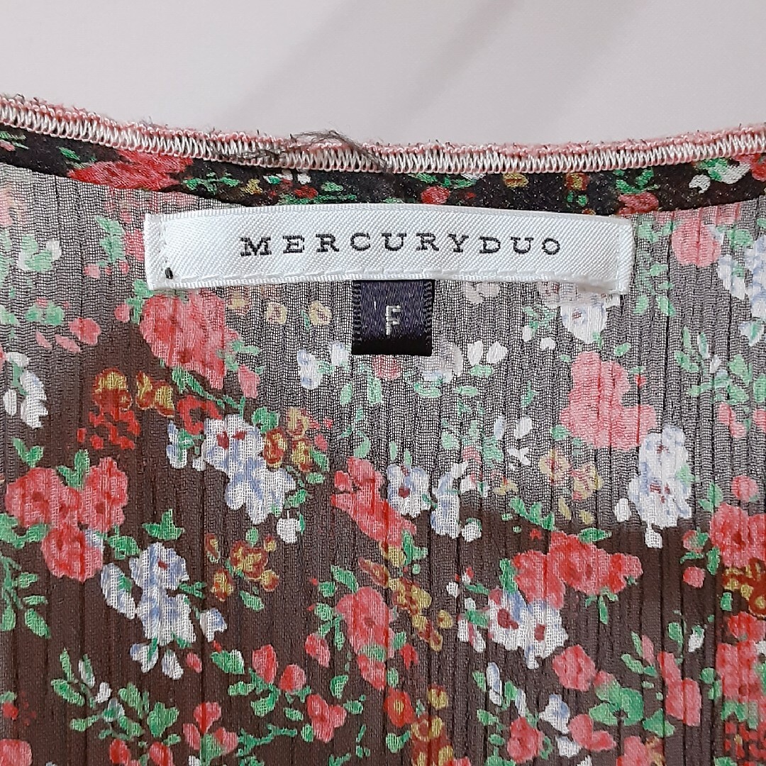 MERCURYDUO  花柄 ワンピース フリーサイズ 訳あり シフォン レディースのワンピース(ミニワンピース)の商品写真