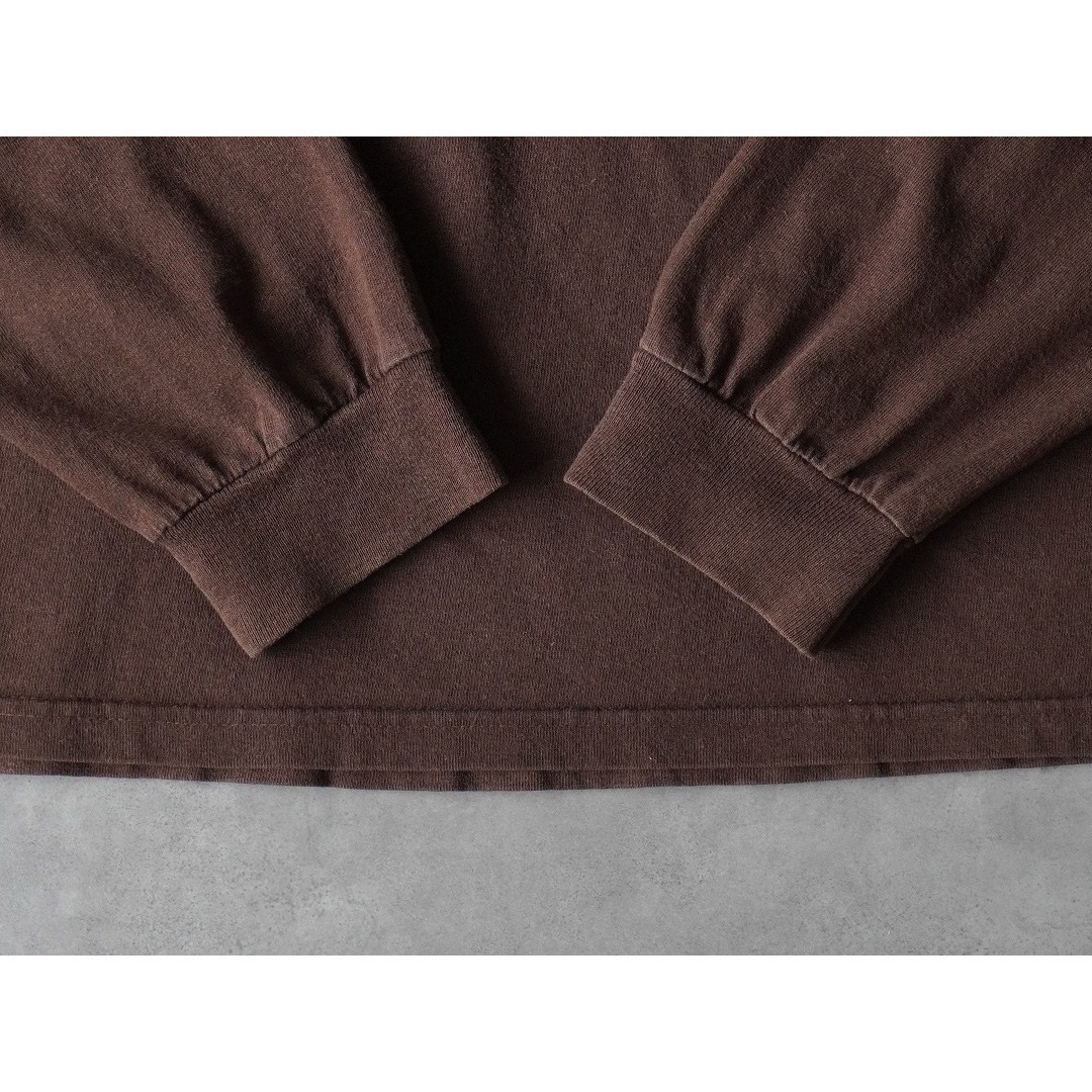 VINTAGE(ヴィンテージ)の00s anvil 無地 ロンT 短丈 ブラウン メンズのトップス(Tシャツ/カットソー(七分/長袖))の商品写真