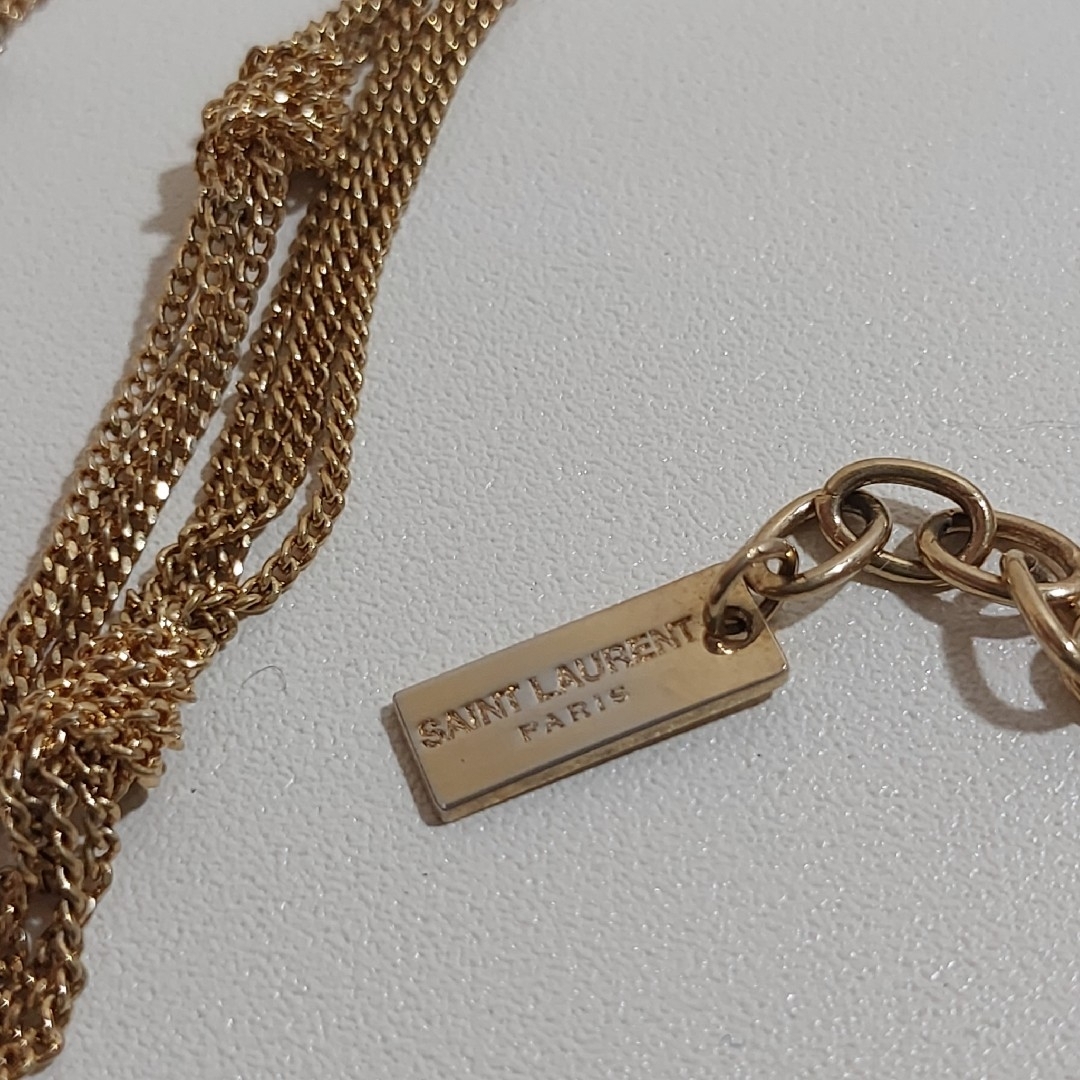 SAINT LAURENT - サンローラン ロングネックレス 多重チェーン SAINT LAURENT - サンローラン ロングネックレス 多重チェーン
