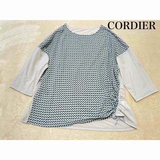 コルディア(CORDIER)のCORDIER コルディア　大きいサイズ　アシンメトリーブラウス(シャツ/ブラウス(長袖/七分))