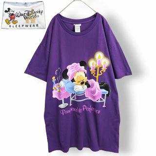 ディズニー(Disney)のUS古着 ヴィンテージ ディズニー ミニー オーバーサイズTシャツ ワンピース(Tシャツ/カットソー(半袖/袖なし))