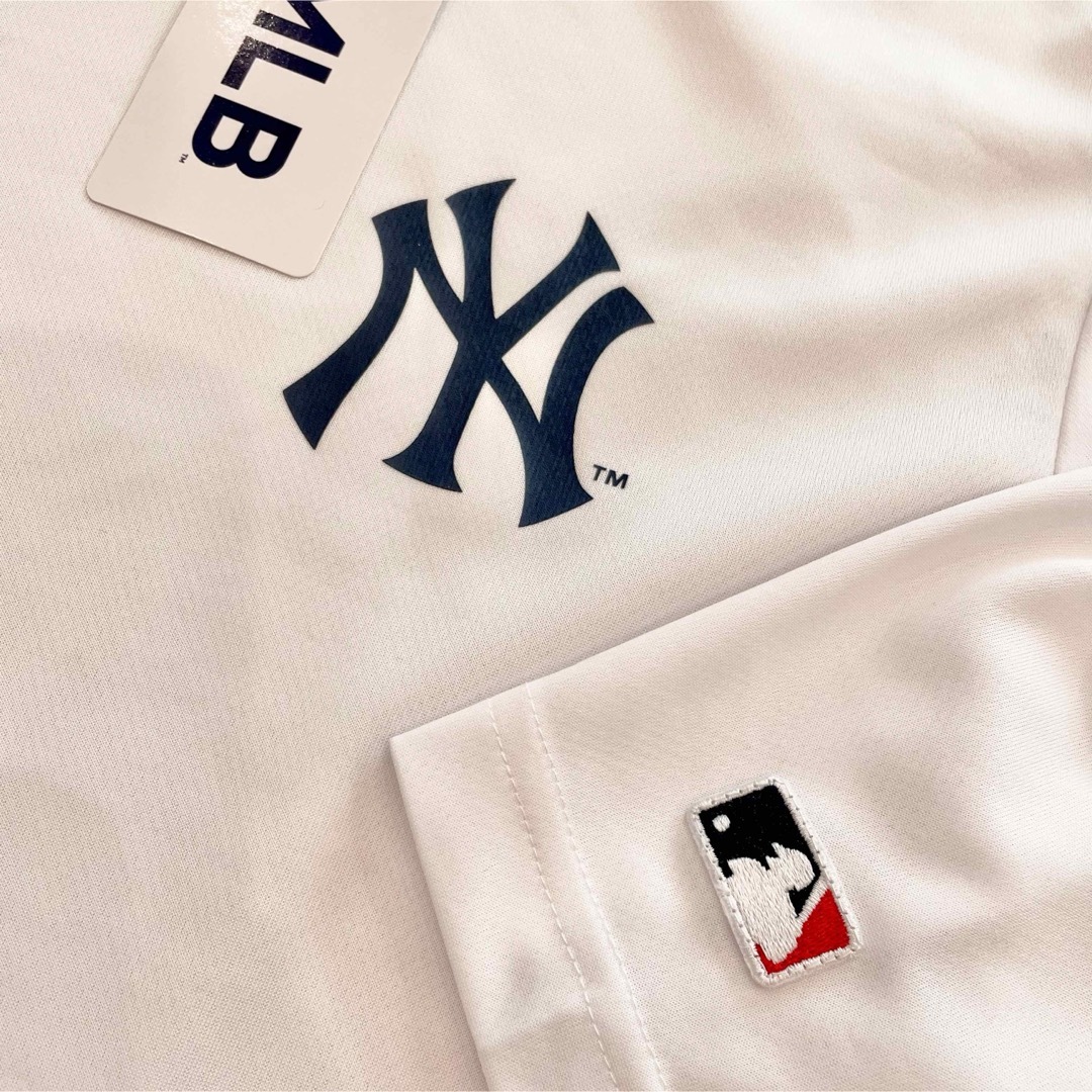 MLB(メジャーリーグベースボール)の【M】MLB公式 ヤンキース　メッシュドライ　長袖Tシャツ●メンズ　大谷翔平 メンズのトップス(Tシャツ/カットソー(七分/長袖))の商品写真