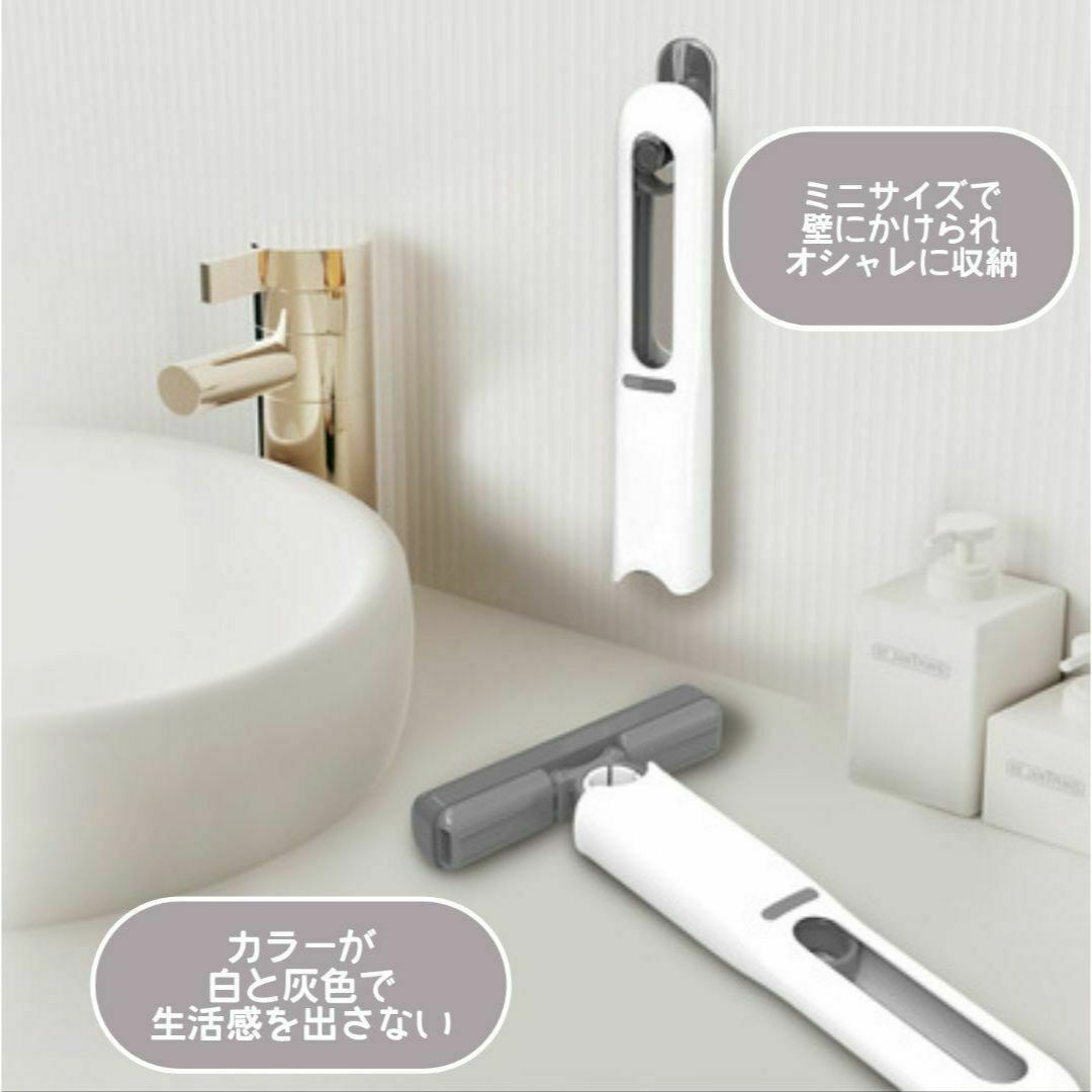 スポン3本付き! ミニモップ 吸水モップ スポンジモップ 手洗い不要 特許取得品 インテリア/住まい/日用品の日用品/生活雑貨/旅行(日用品/生活雑貨)の商品写真