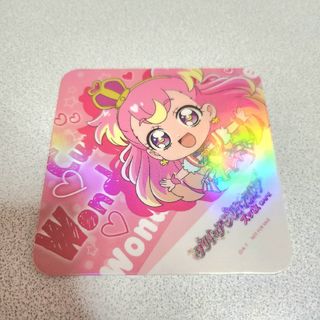 プリキュアカフェ 特典コースター わんだふるぷりきゅあ キュアワンダフル(キャラクターグッズ)