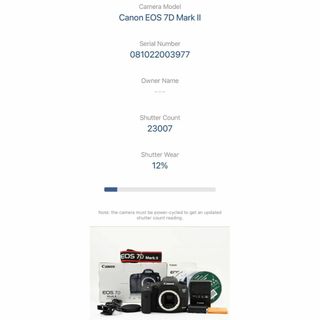 キヤノン(Canon)の14335 ★保証付良品 Canon EOS 7D Mark II デジタル一眼(デジタル一眼)