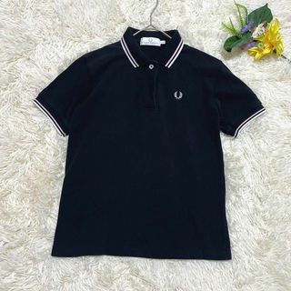 フレッドペリー(FRED PERRY)のフレッドペリー　ポロシャツ　刺繍ロゴ　マルチカラー　ゴルフウェア　レディース(ポロシャツ)