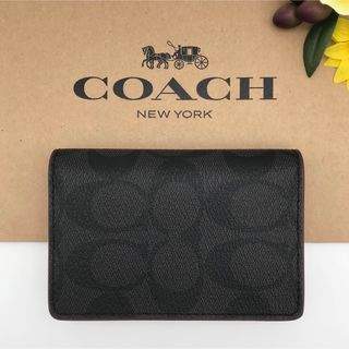 コーチ(COACH)のCOACH 大人気！！ ビジネス カードケース シグネチャー 名刺入れ 新品(名刺入れ/定期入れ)