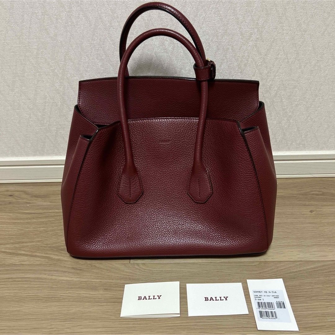 Bally(バリー)のBALLY SOMMET ミディアム トートバッグ ボルドー レディースのバッグ(トートバッグ)の商品写真