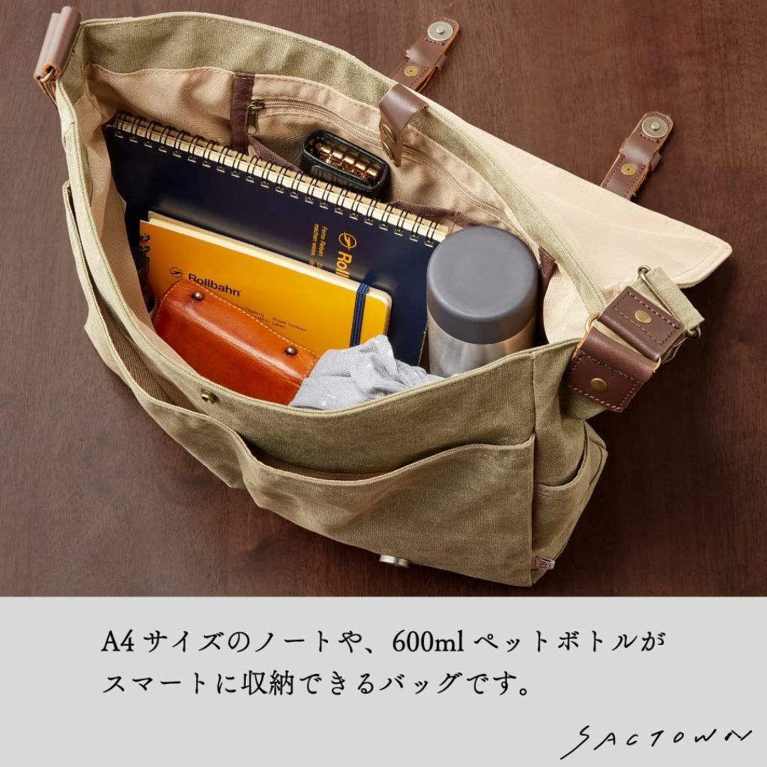 【色: グレー】帆布工房(はんぷこうぼう) ショルダーバッグ [ショルダーバッグ メンズのバッグ(その他)の商品写真