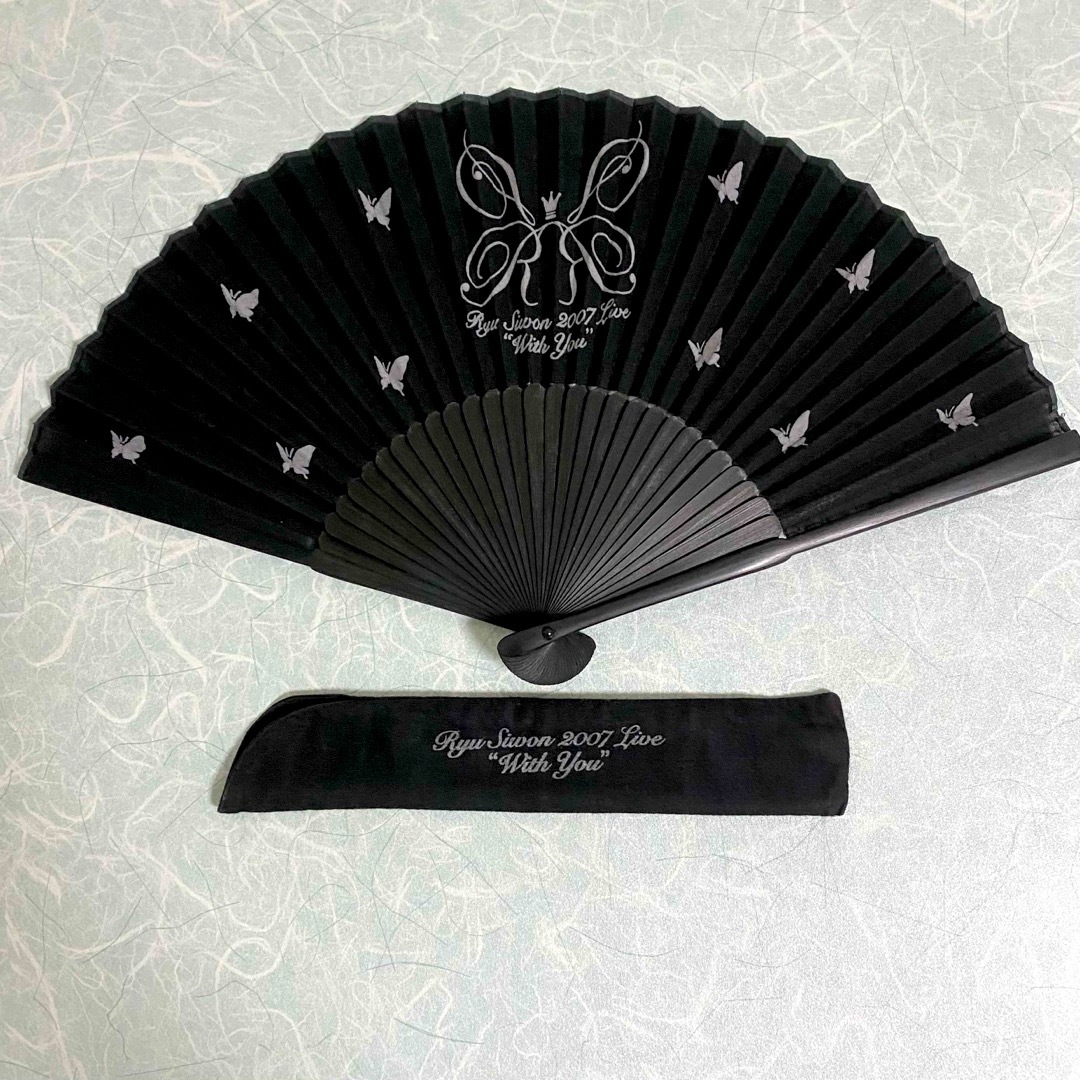 扇子 リュシウォン 蝶 ブラック レディースのファッション小物(その他)の商品写真