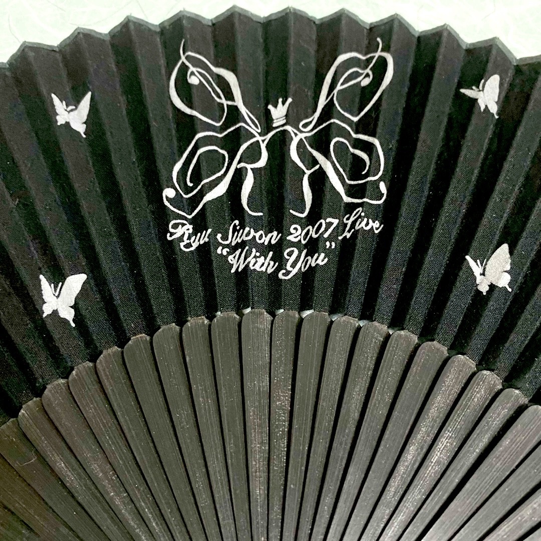 扇子 リュシウォン 蝶 ブラック レディースのファッション小物(その他)の商品写真