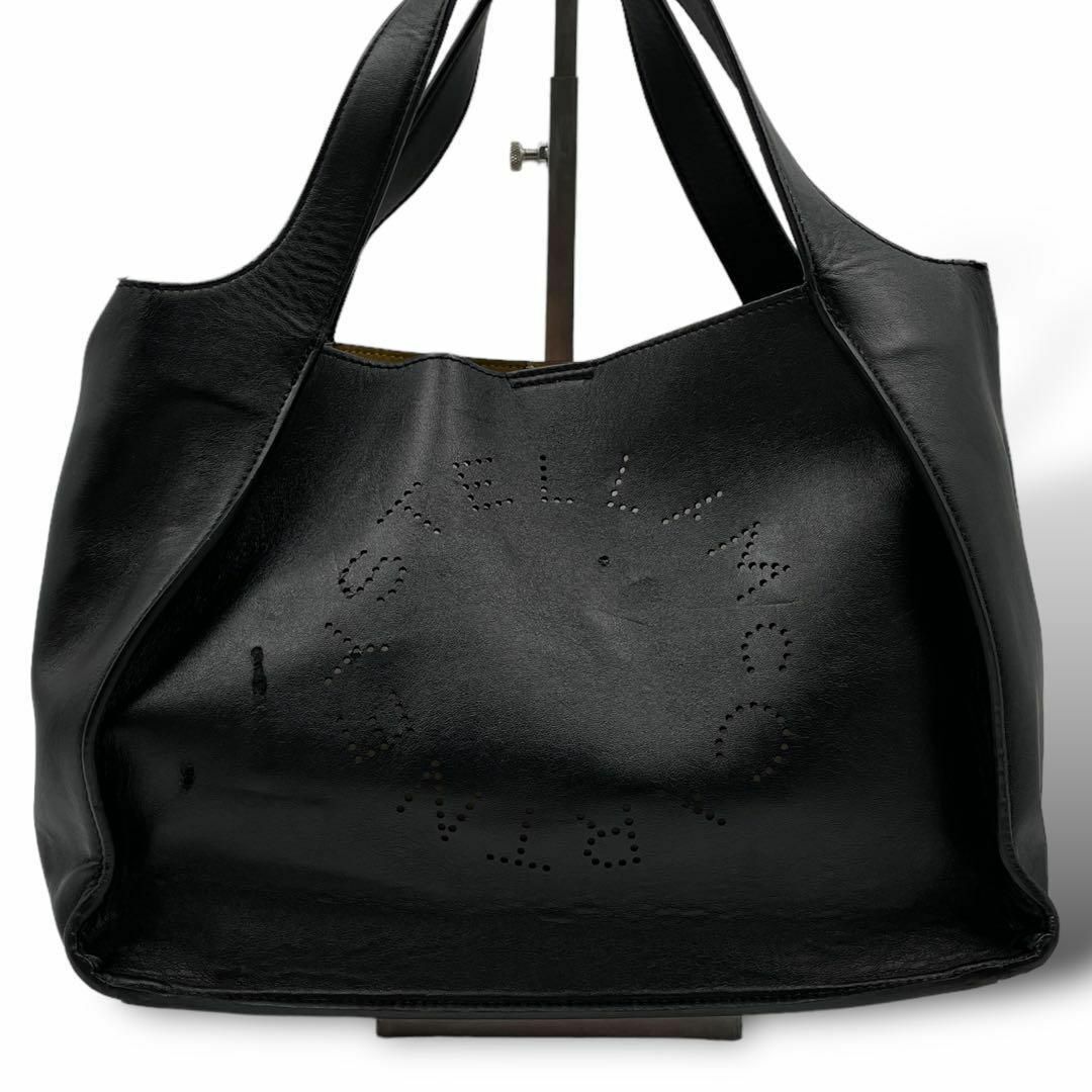 Stella McCartney(ステラマッカートニー)のステラマッカートニー ハンドバッグ トートバッグ ロゴ ポーチ付き ブラック レディースのバッグ(ハンドバッグ)の商品写真