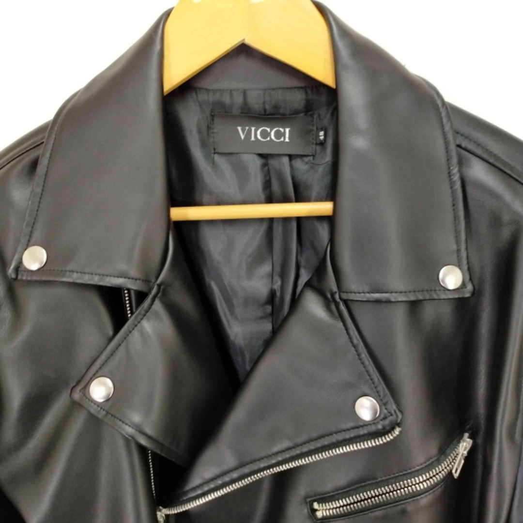 VICCI(ビッチ) フェイクレザー ライダースジャケット メンズ アウター メンズのジャケット/アウター(ライダースジャケット)の商品写真