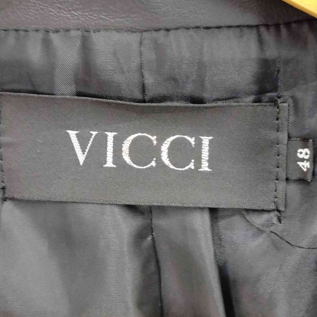 VICCI(ビッチ) フェイクレザー ライダースジャケット メンズ アウター メンズのジャケット/アウター(ライダースジャケット)の商品写真