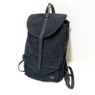 ポーター(PORTER)のPORTER BRIDGE リュックサック バイオウォッシュ加工 ブラック(バッグパック/リュック)