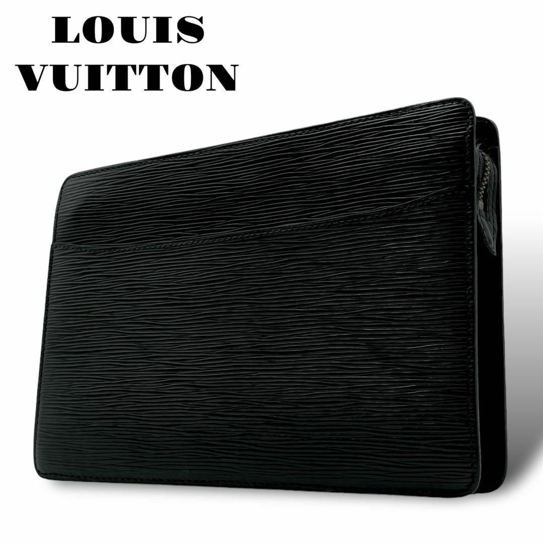 LOUIS VUITTON(ルイヴィトン)の良品 LOUIS VUITTON セカンドバッグ クラッチバッグ エピ ロゴ 黒 メンズのバッグ(その他)の商品写真