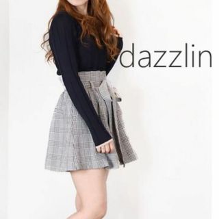 ダズリン(dazzlin)のdazzlin ダズリン リボン ショートパンツ チェック ハイウエスト(ショートパンツ)