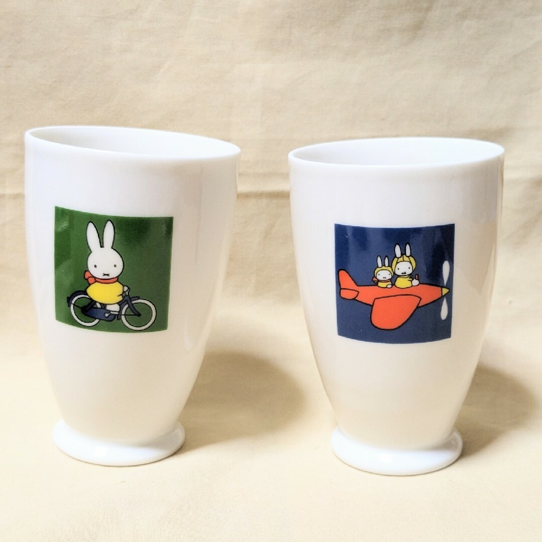 miffy(ミッフィー)のフェリシモ　ミッフィー　陶器　コップ　グラス　5客セット エンタメ/ホビーのおもちゃ/ぬいぐるみ(キャラクターグッズ)の商品写真