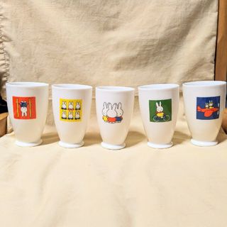 ミッフィー(miffy)のフェリシモ　ミッフィー　陶器　コップ　グラス　5客セット(キャラクターグッズ)