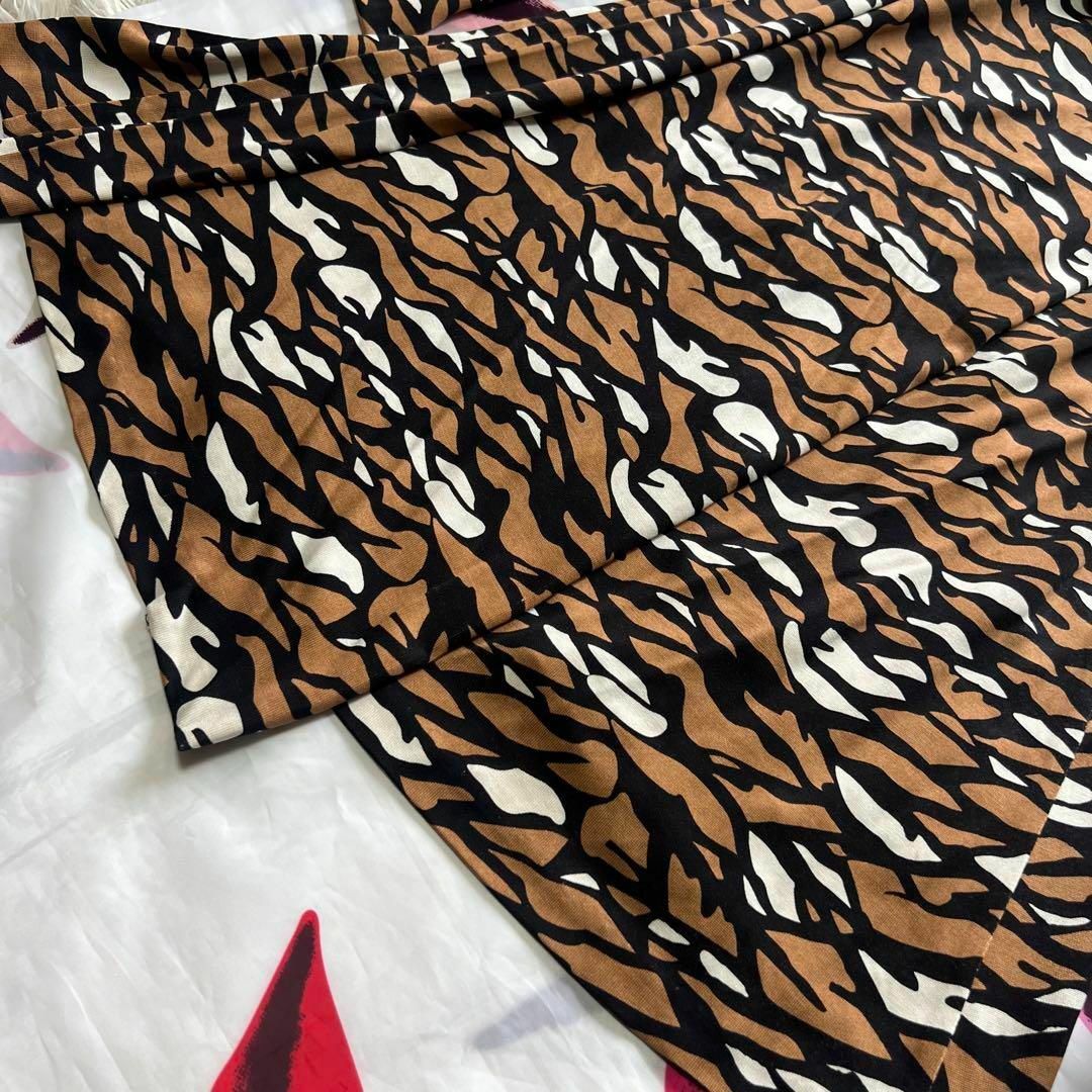 良品】DIANEvonFURSTENBERG 総柄ラップワンピース 4 L 良品】DIANEvonFURSTENBERG 総柄ラップワンピース 4 L