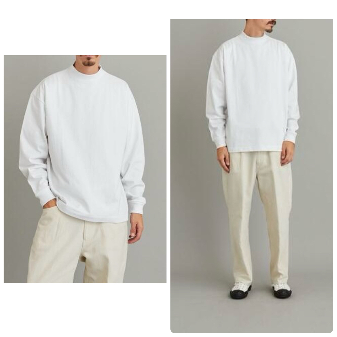 steven alan(スティーブンアラン)のSTEVEN ALAN 20SS TRKY Mock Neck L/S-Wh/M メンズのトップス(Tシャツ/カットソー(七分/長袖))の商品写真