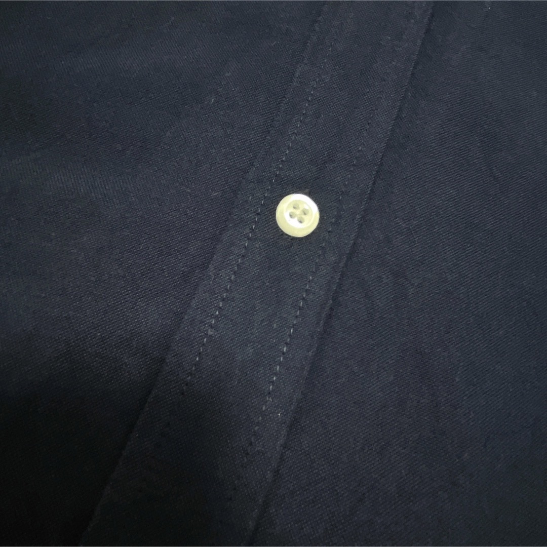 Amazon(アマゾン)のUSA古着　半袖シャツ　XXLサイズ　ネイビー　紺　無地　コットン　Amazon メンズのトップス(シャツ)の商品写真