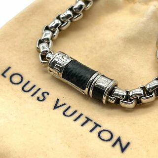 LOUIS VUITTON - 美品 LOUIS VUITTON ブレスレット モノグラム エクリプス シルバー