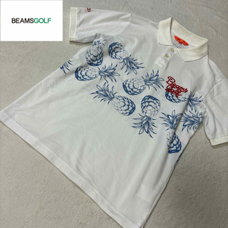 ビームスゴルフ(BEAMSGOLF)のBEAMS GOLF ビームスゴルフ　メンズ　パイナップル柄　ポロシャツ　S(ウエア)