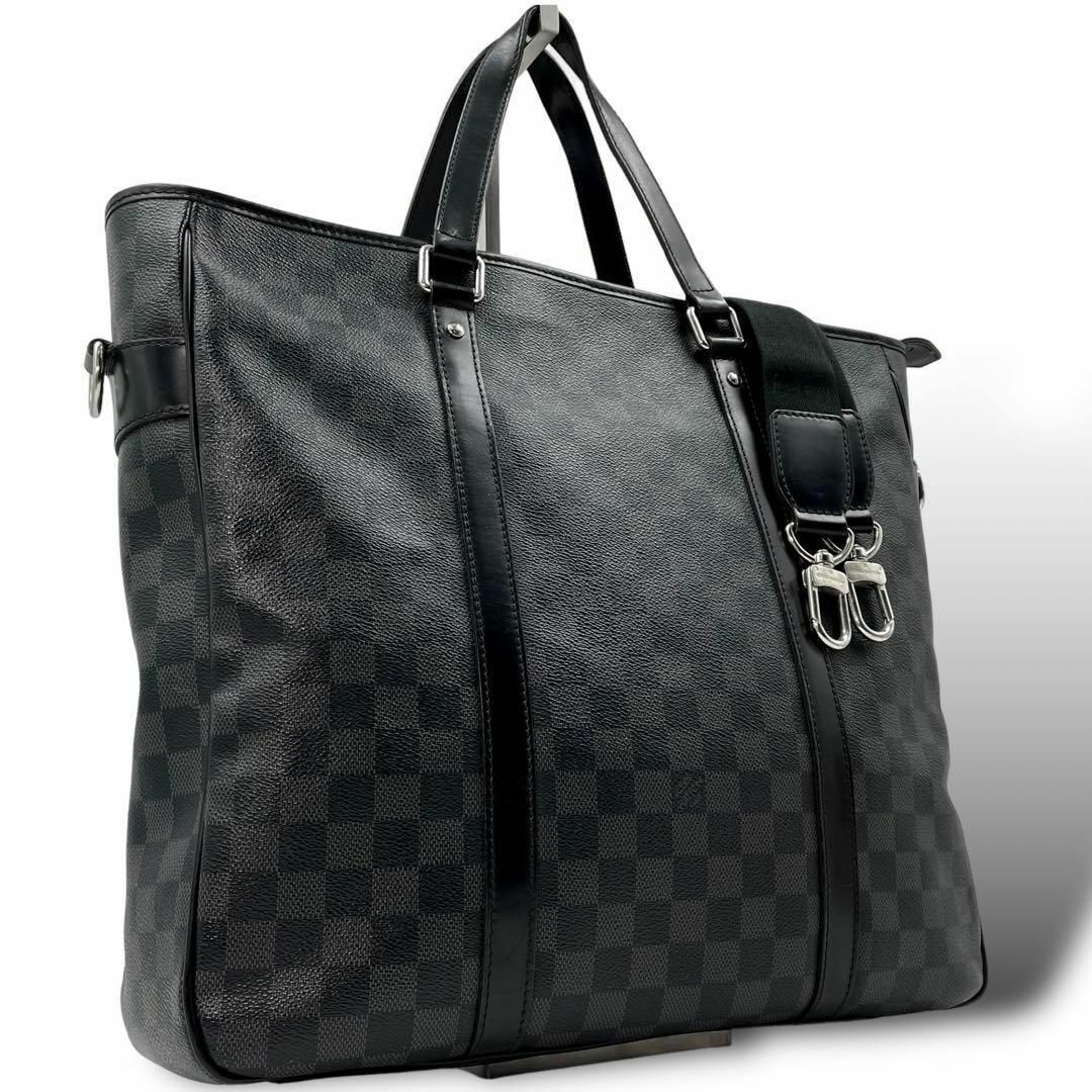 LOUIS VUITTON(ルイヴィトン)の良品 LOUIS VUITTON ブリーフケース ダミエグラフィット タダオ 黒 メンズのバッグ(ビジネスバッグ)の商品写真