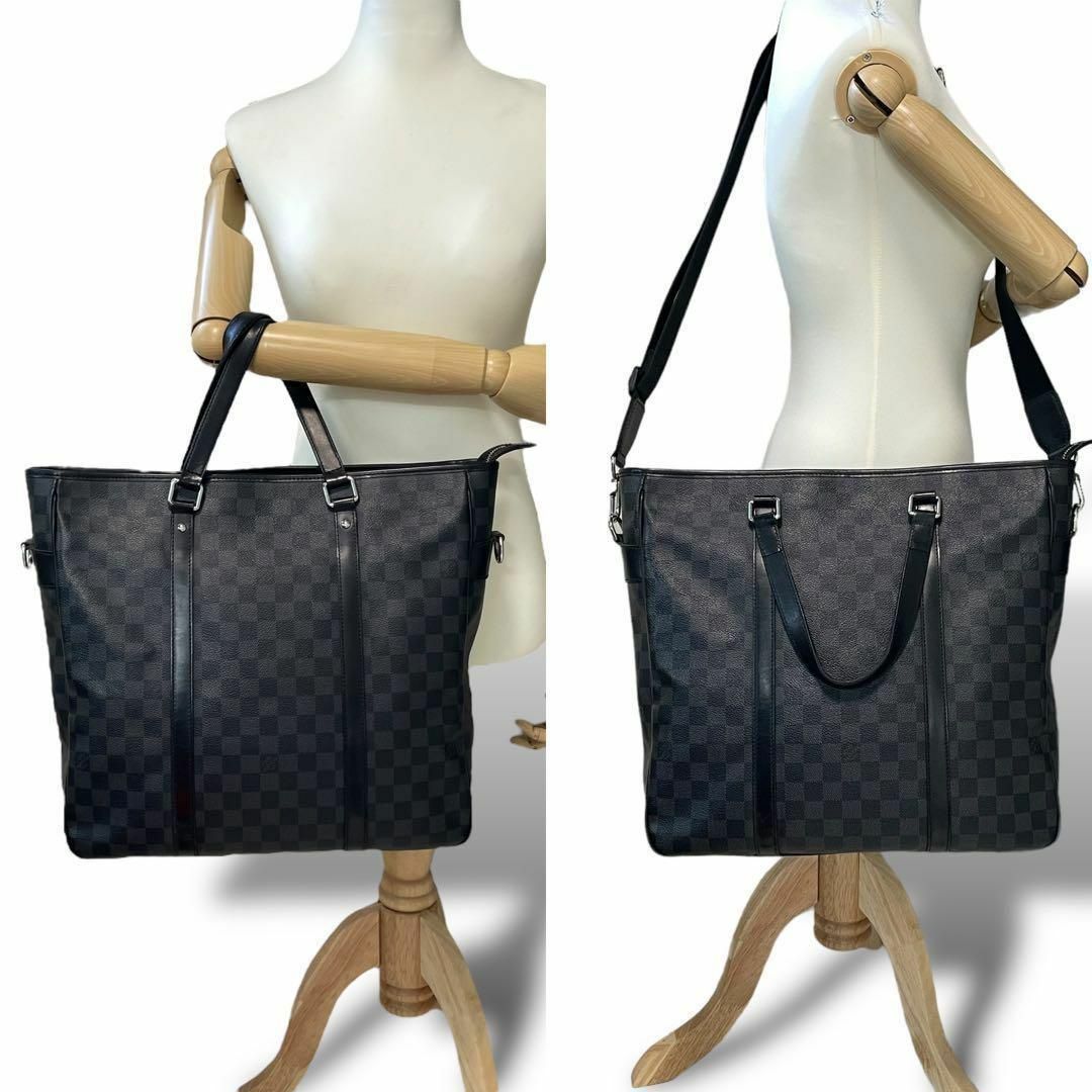 LOUIS VUITTON(ルイヴィトン)の良品 LOUIS VUITTON ブリーフケース ダミエグラフィット タダオ 黒 メンズのバッグ(ビジネスバッグ)の商品写真