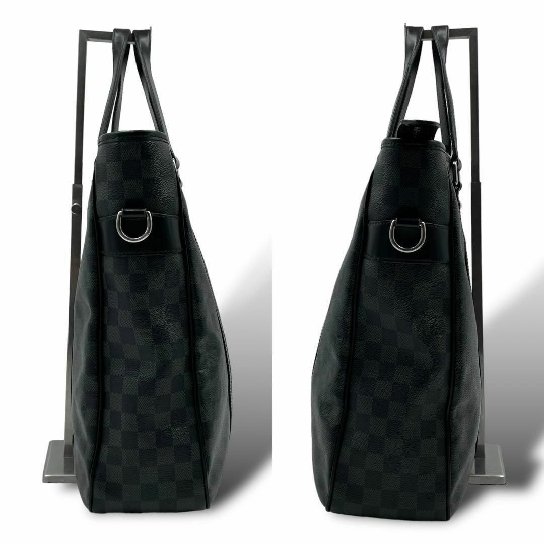 LOUIS VUITTON(ルイヴィトン)の良品 LOUIS VUITTON ブリーフケース ダミエグラフィット タダオ 黒 メンズのバッグ(ビジネスバッグ)の商品写真