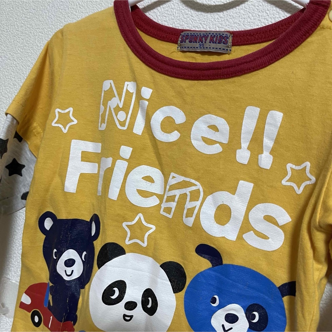 《匿名配送》長袖Tシャツ トップス 動物 95 キッズ/ベビー/マタニティのキッズ服男の子用(90cm~)(Tシャツ/カットソー)の商品写真