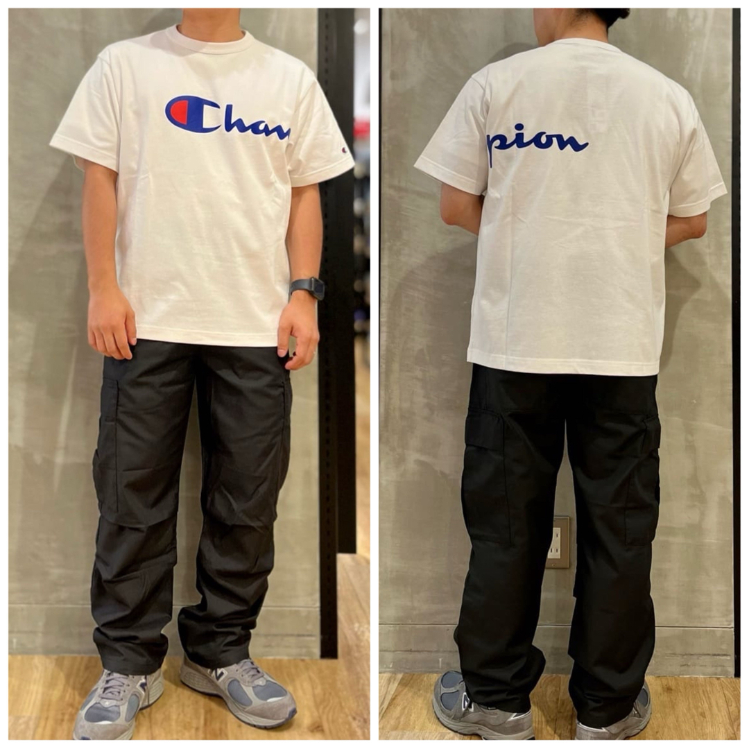 Champion(チャンピオン)の【定価4950円】Champion ロゴプリント 半袖 Tシャツ 白 XLサイズ メンズのトップス(Tシャツ/カットソー(半袖/袖なし))の商品写真