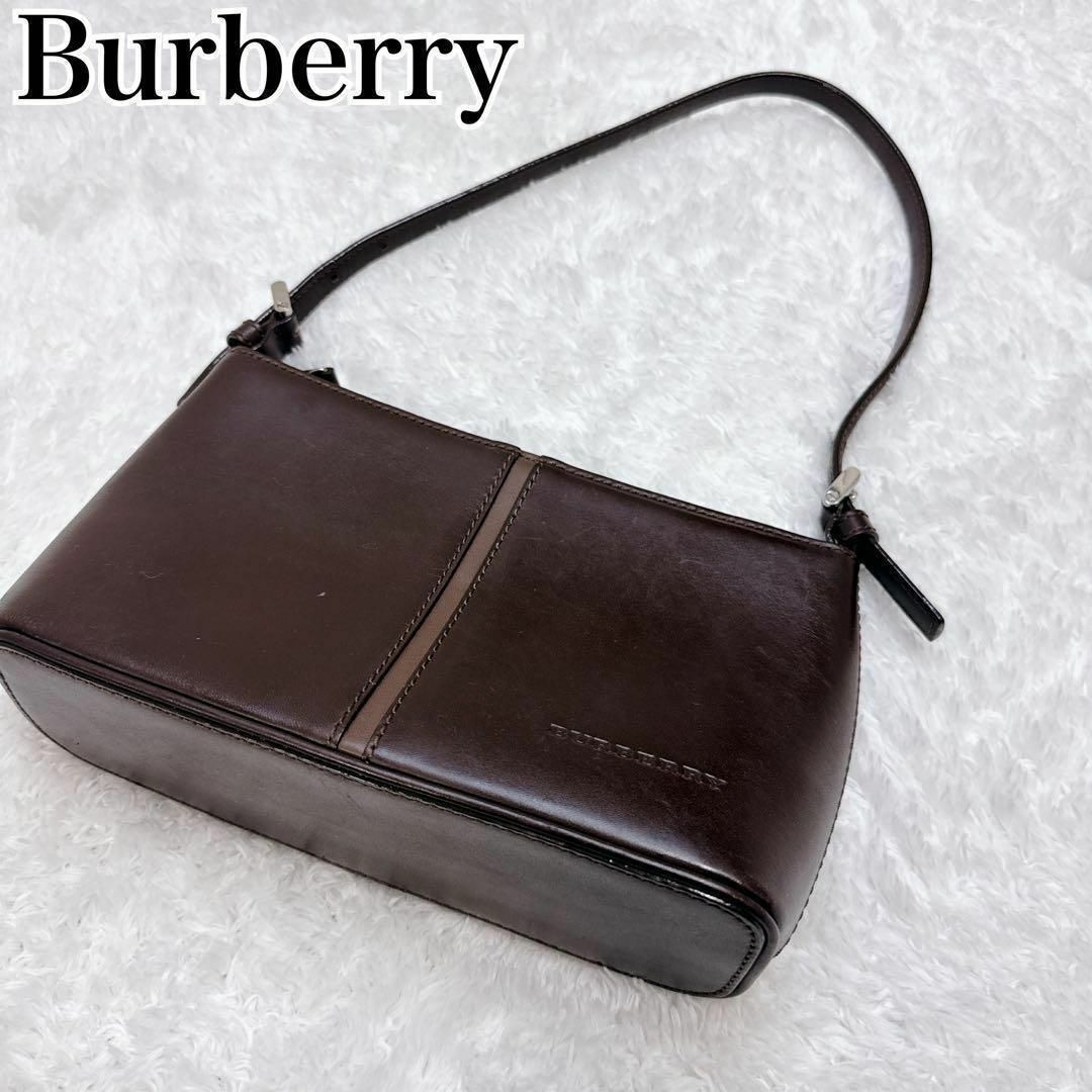 BURBERRY(バーバリー)の【美品✨】バーバリー ノバチェック レザー ショルダーバッグ ブラウン レディースのバッグ(ショルダーバッグ)の商品写真