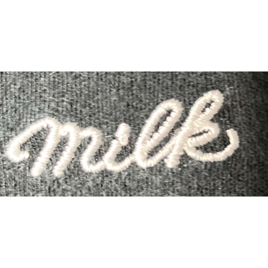 MILK(ミルク)のミルク★MILK★胸元ロゴ刺繍★裾フリル★Aラインワンピース レディースのワンピース(ひざ丈ワンピース)の商品写真