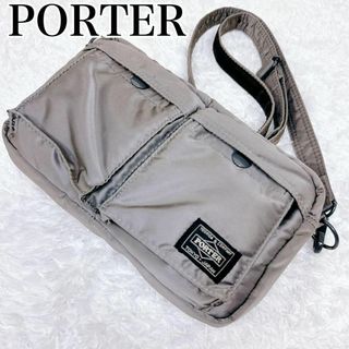 PORTER - 希少 美品 ポーター タンカー ショルダーバッグ S 1層式 グレー ナイロン