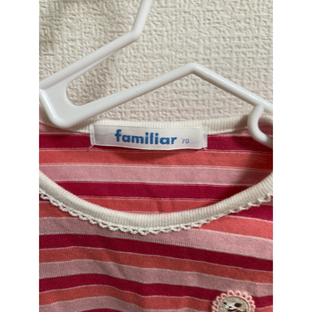 familiar(ファミリア)のファミリア　ロンパース＆ロンT 2点セット　70 キッズ/ベビー/マタニティのベビー服(~85cm)(ロンパース)の商品写真