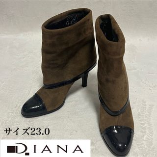 ダイアナ(DIANA)のDIANA ダイアナ　ブラウン　ショートブーツ　サイズ23 【ヒール8cm】(ハイヒール/パンプス)