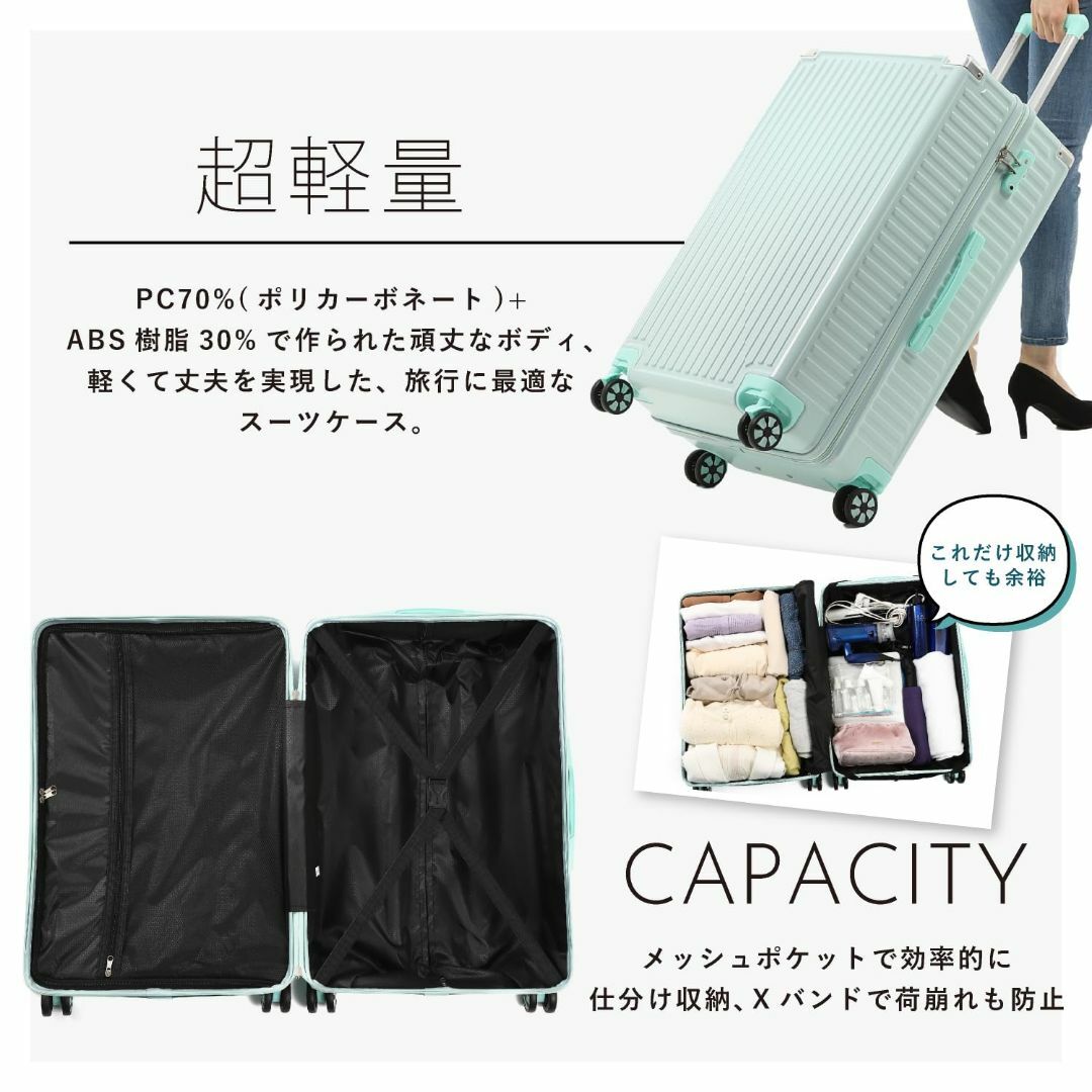 【色: ホワイト】[JOYME] スーツケース キャリーケース キャリーバッグ  その他のその他(その他)の商品写真