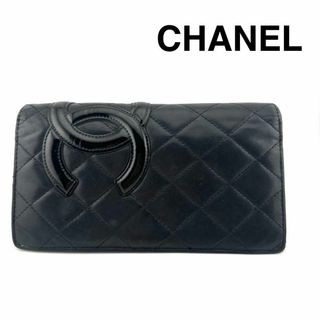 シャネル(CHANEL)のCHANEL シャネル ココマーク マトラッセ  二つ折り 長財布(財布)