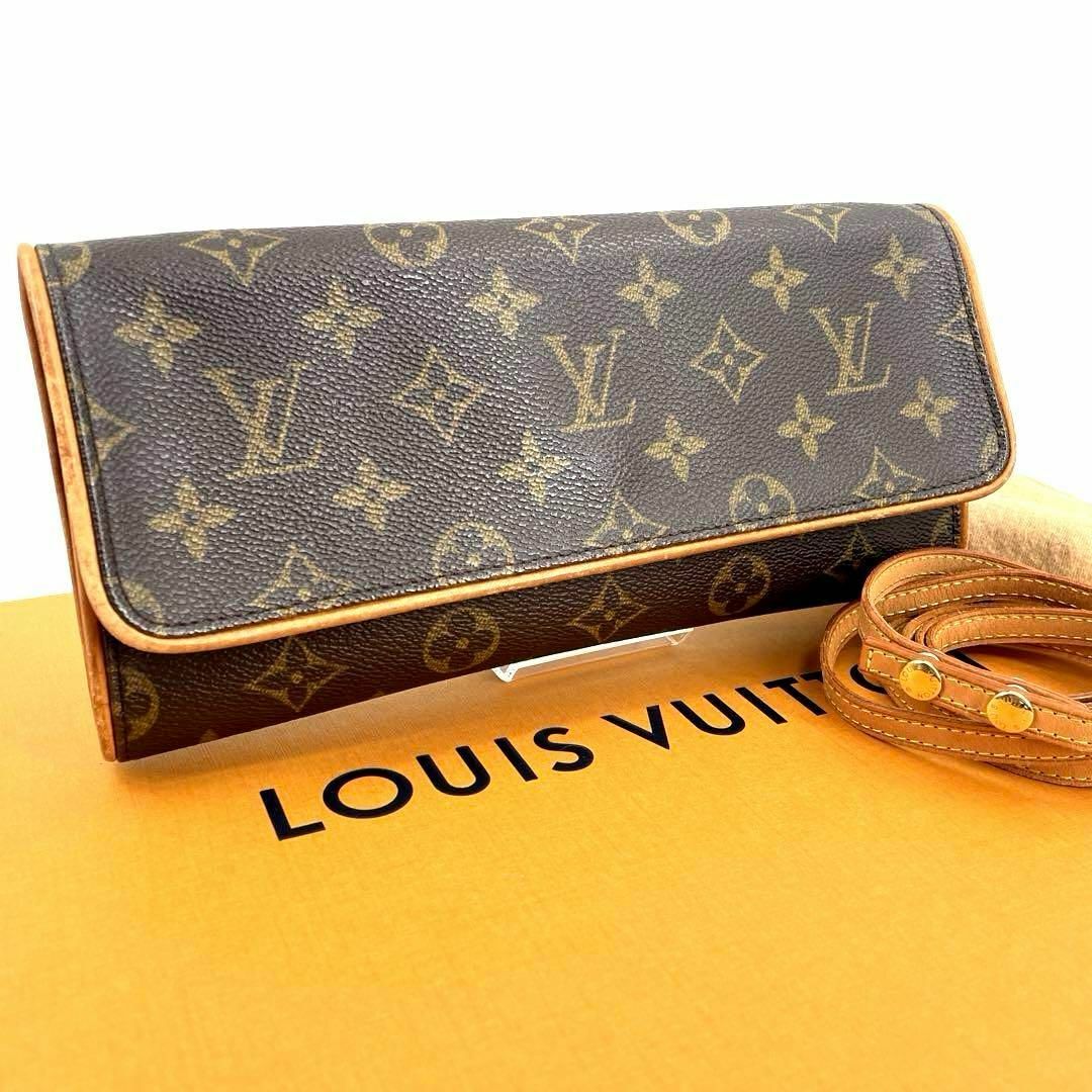 LOUIS VUITTON(ルイヴィトン)のc642真贋済【ヴィトン】極美品”モノグラム ポシェットツインGM ショルダー レディースのバッグ(ショルダーバッグ)の商品写真