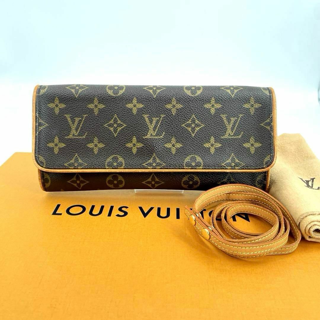 LOUIS VUITTON(ルイヴィトン)のc642真贋済【ヴィトン】極美品”モノグラム ポシェットツインGM ショルダー レディースのバッグ(ショルダーバッグ)の商品写真