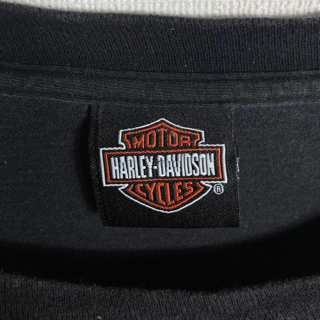 Harley Davidson(ハーレーダビッドソン)の【2XLサイズ】ハーレーダビッドソン×ルーニーテューンズ　両面ロゴ入りtシャツ メンズのトップス(Tシャツ/カットソー(半袖/袖なし))の商品写真