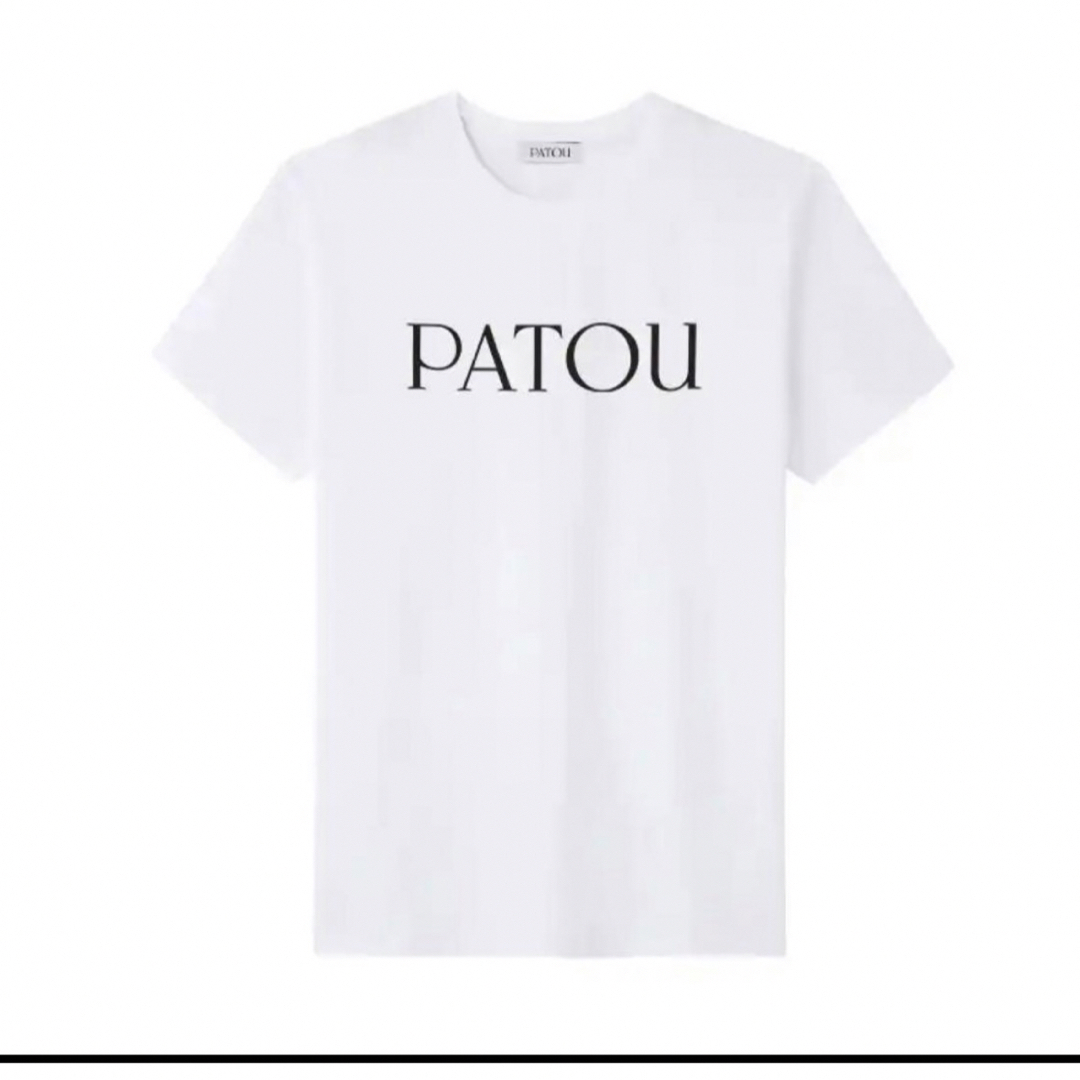 PATOU パトゥ Sサイズ　ロゴ入り 白 Tシャツ　春夏　人気 レディースのトップス(Tシャツ(半袖/袖なし))の商品写真