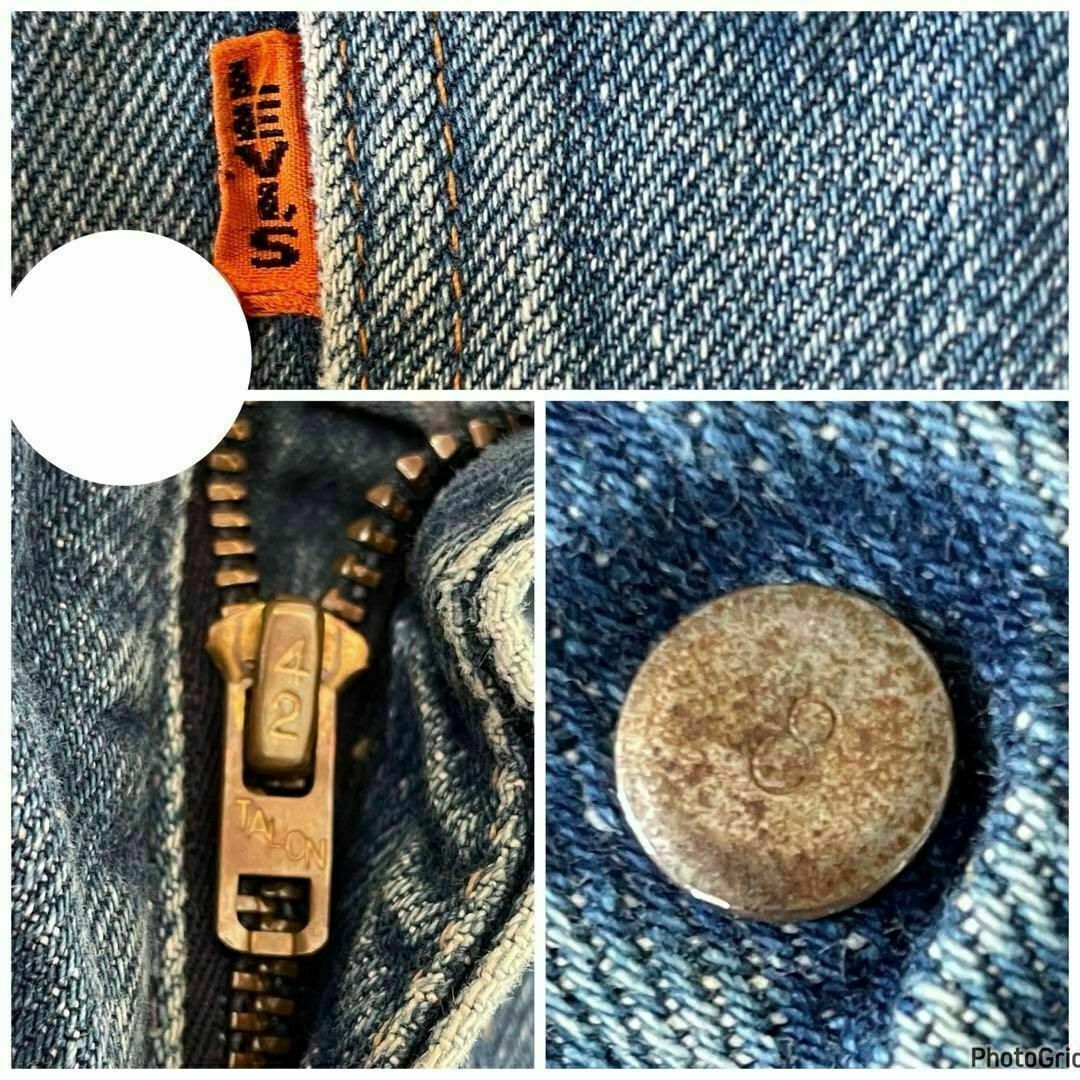 ヴィンテージLevi's　リメイクデニムスカート カットオフ　ボタン裏刻印8 レディースのスカート(ミニスカート)の商品写真