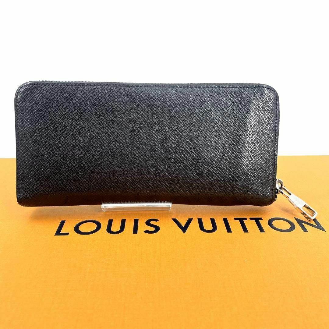 LOUIS VUITTON(ルイヴィトン)のc641真贋済【ヴィトン】美品”タイガ ジッピーウォレット ヴェルティカル 黒 メンズのファッション小物(長財布)の商品写真