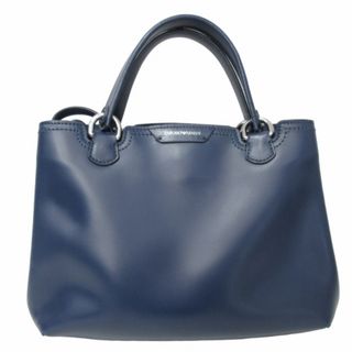 エンポリオアルマーニ(Emporio Armani)のエンポリオアルマーニ 2way ショルダーバッグ ハンドバック 青 ブルー(ショルダーバッグ)