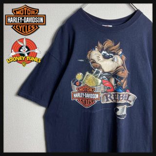 ハーレーダビッドソン(Harley Davidson)の【人気XLサイズ】ハーレーダビッドソン×ルーニーテューンズ　両面ロゴ入りtシャツ(Tシャツ/カットソー(半袖/袖なし))